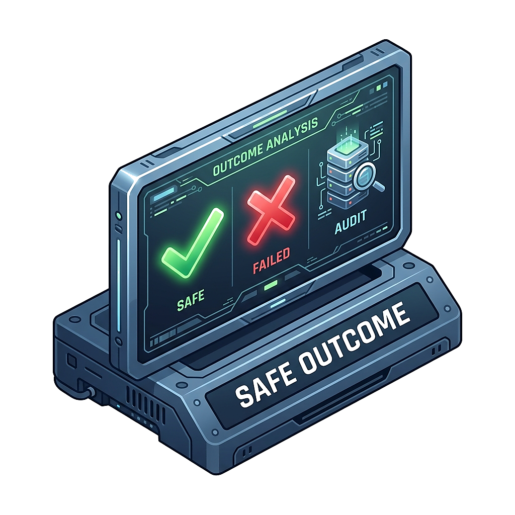 Step 3: Secure released outcome and Postgres metadata audit